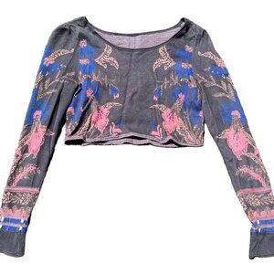 Women's Long Sleeve Crop Top